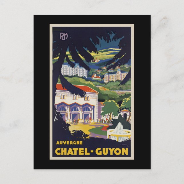 Chatel-Guyon Auvergne Vykort (Framsida)