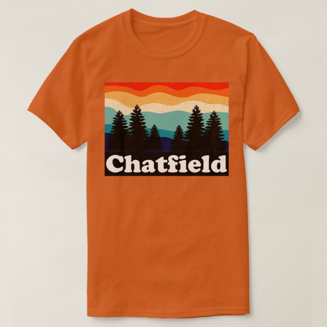 Chatfield Colorado Retro T Shirt (Design framsida)