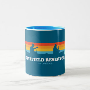 Chatfield Reservoir Colorado Canoe Två-Tonad Mugg