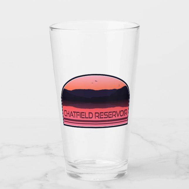 Chatfield Reservoir Colorado Red Sunrise Glaskopp (Framsida)