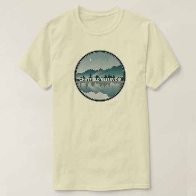Chatfield Reservoir Colorado Reflection T Shirt (Design framsida)