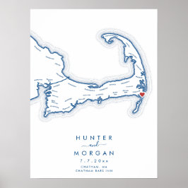 Chatham Bars Inn Bröllop Navy Gästboksposter Poster