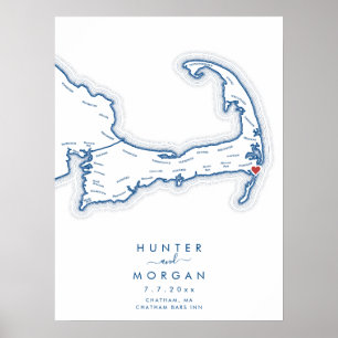 Chatham Bars Inn Bröllop Navy Gästboksposter Poster