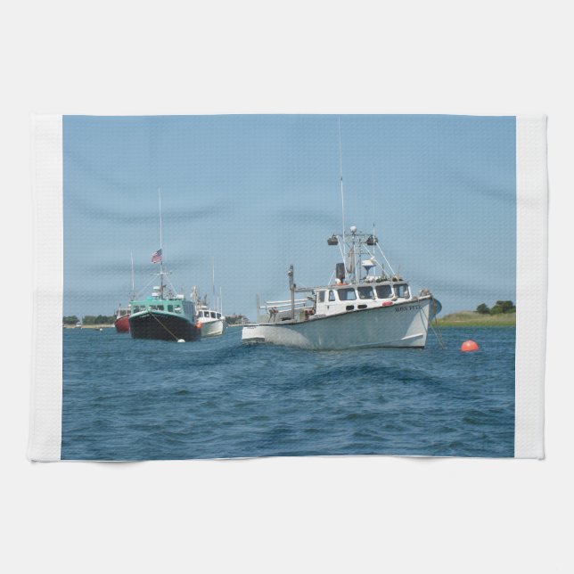 Chatham Harbor Boats Kökshandduk (Horisontell)