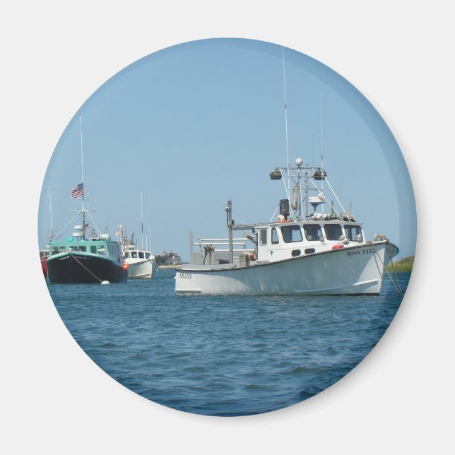 Chatham Harbor Boats Magnet (Framsidan)