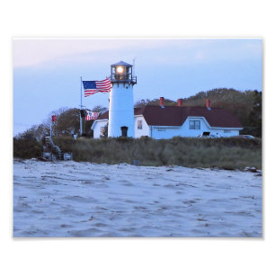 Chatham Lighthouse Cape Cod MORSA Photo Print Fototryck