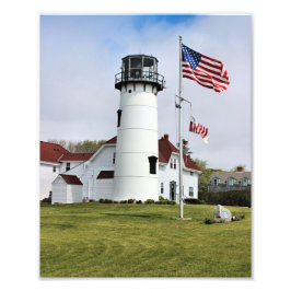 Chatham Lighthouse Cape Cod MORSA Photo Print Fototryck