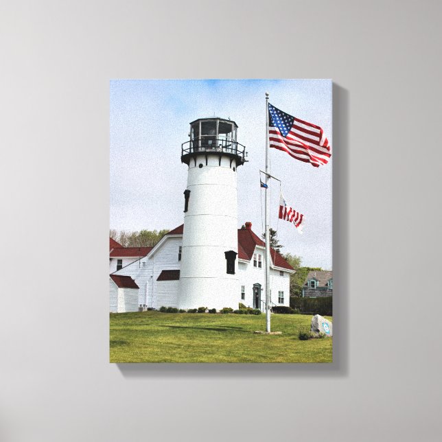 Chatham Lighthouse, Cape Cod, MORSA Wrapped Canvas (Framsida)