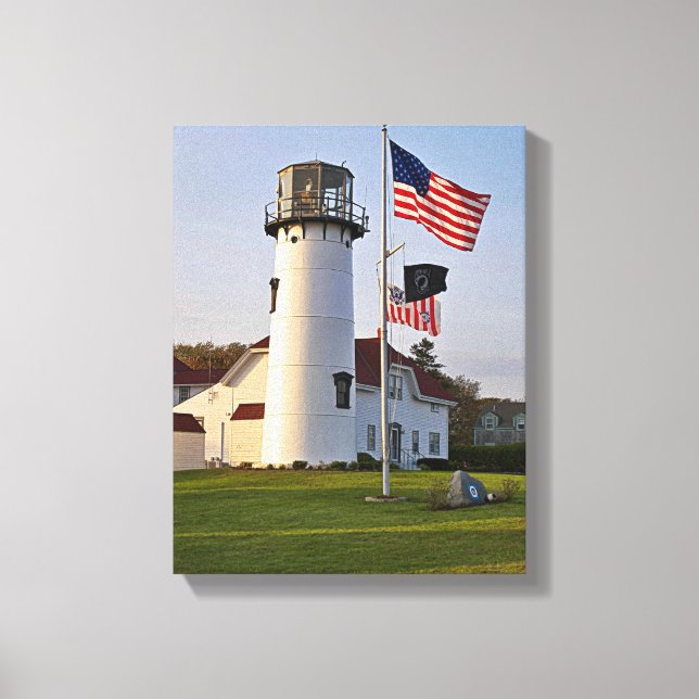 Chatham Lighthouse, Cape Cod, MORSA Wrapped Canvas (Framsida)
