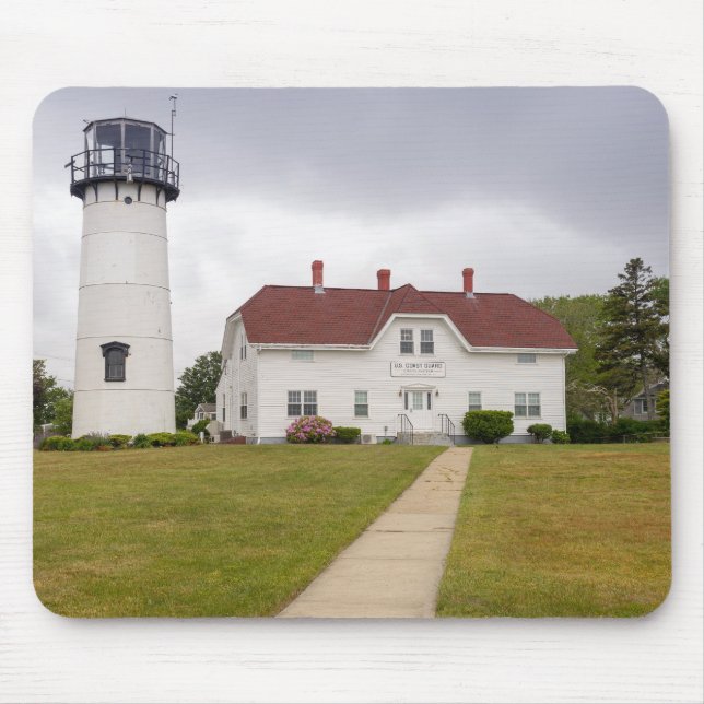 Chatham Lighthouse i Chatham Massachusetts Musmatta (Framsidan)
