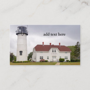 Chatham Lighthouse i Chatham Massachusetts Visitkort