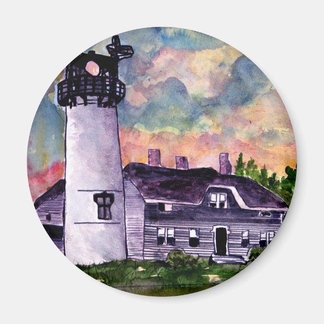 Chatham Lighthouse Marthas Vineyard Magnets Magnet (Framsidan)