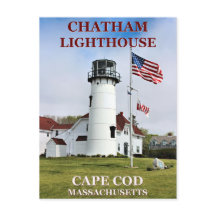 Chatham Lighthouse, Massachusetts Postcard