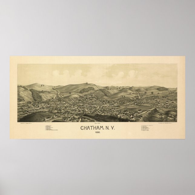 Chatham NY 1886 Poster (Framsidan)