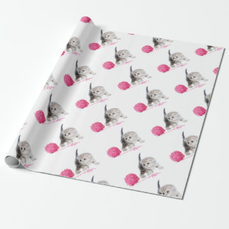 Chaton drôle adorable Low Poly mignon Presentpapper