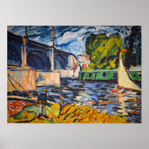 Chatou-bron   Maurice de Vlaminck   Poster