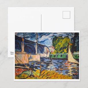 Chatou-bron   Maurice de Vlaminck   Vykort