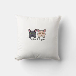 Chats en famille kudde