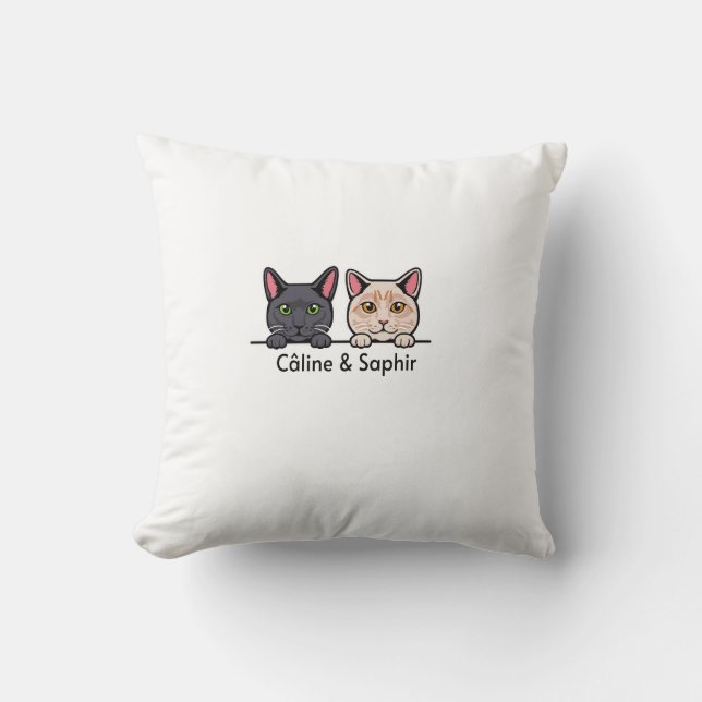 Chats en famille kudde (Framsida)