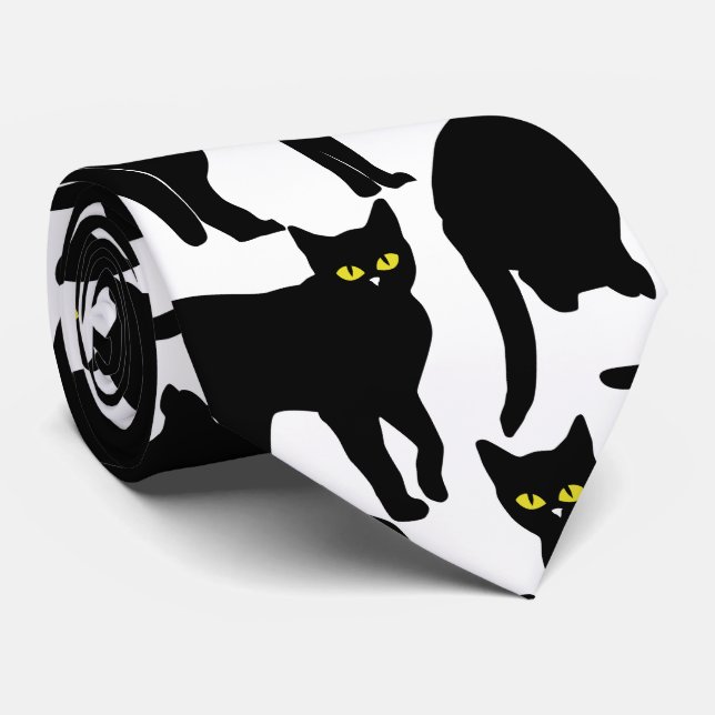 Chats Noirs sur Fond Blanc Slips (Rullad)