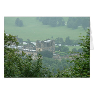 Chatsworth House ovanifrån Hälsningskort
