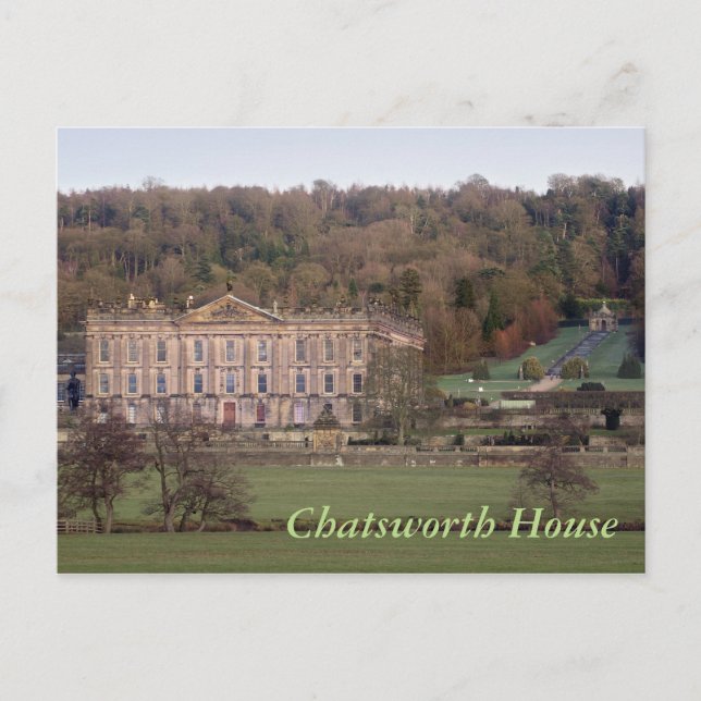 Chatsworth House Vykort (Framsida)