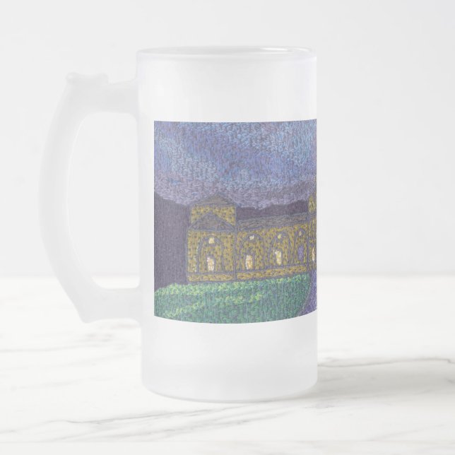 Chatsworth stables frostat ölglas (Vänster)