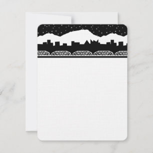 Chatt Skyline Black and White Tack Kort