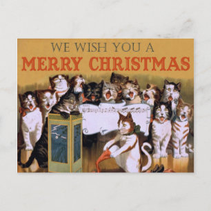 Chatta chorale de Noël Vykort