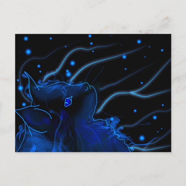 Chatta effet néon vykort (Framsida)