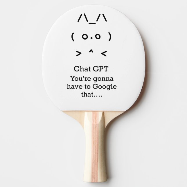 Chatta GPT du ska... googla Ping Pong Paddle Pingisracket (Framsidan)