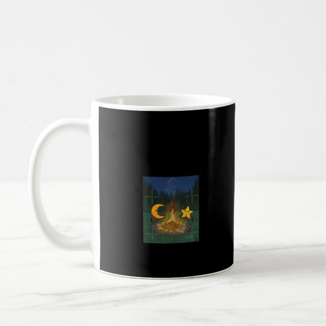 Chatta mellan Måne-grafiken Kaffemugg (Vänster)