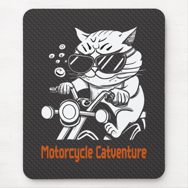 Chatta motto - Motorcykelcatventure Musmatta (Framsidan)