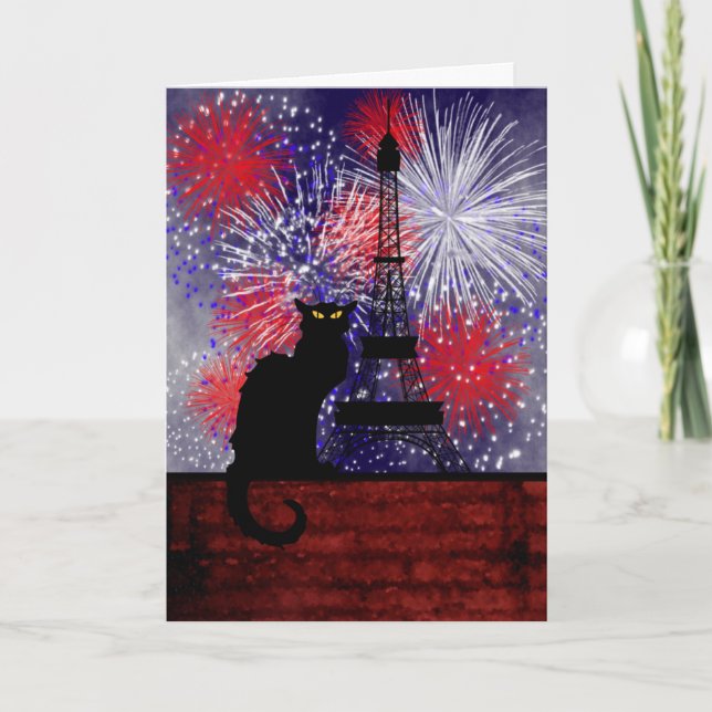 Chatta Noir Bastille Day Kort (Framsida)