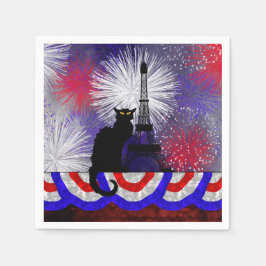 Chatta Noir Bastille Day Pappersservett