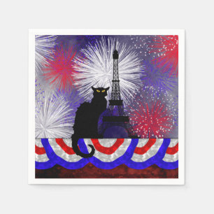 Chatta Noir Bastille Day Pappersservett