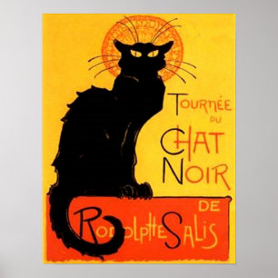 Chatta Noir.. Black Cat Poster