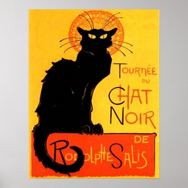 Chatta Noir.. Black Cat Poster (Framsidan)