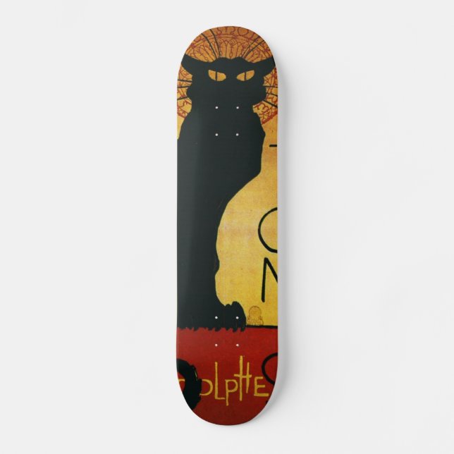 Chatta Noir - Black Cat Skateboard (Framsida)