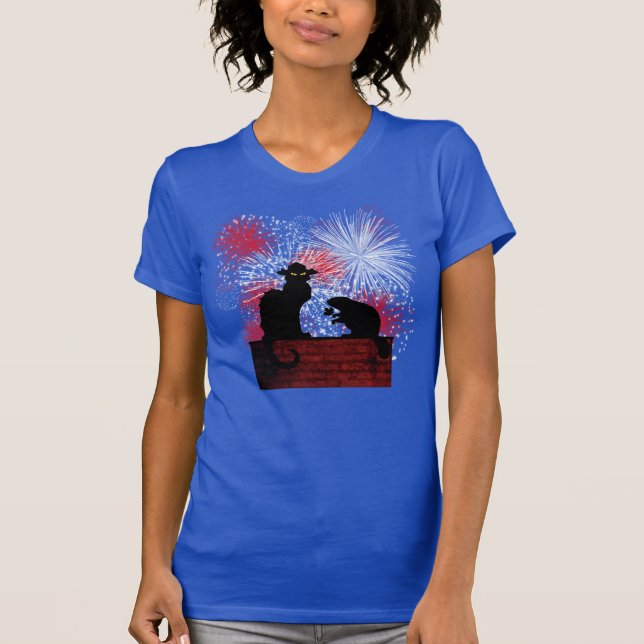 Chatta Noir Canada Day T Shirt (Framsida)