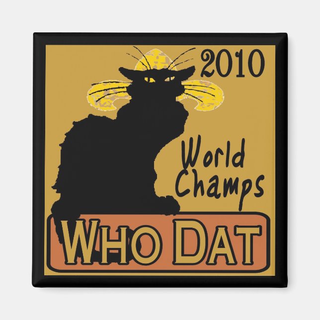 Chatta Noir Champs Poster Magnet (Framsidan)
