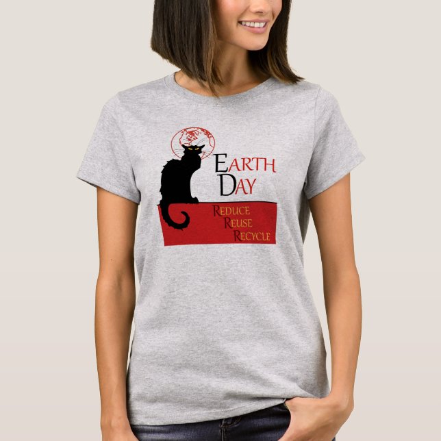 Chatta Noir Earth Day T-shirt (Framsida)