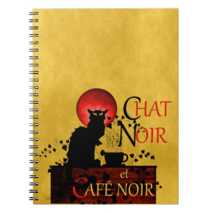 Chatta Noir et Café Noir Anteckningsbok