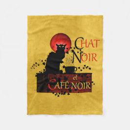 Chatta Noir et Café Noir Fleecefilt