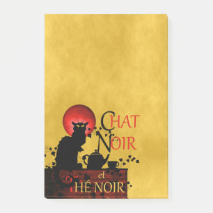 Chatta Noir et Thé Noir, Black Tea Post-it Block
