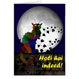 Chatta Noir Holi Hai Hälsningskort