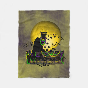 Chatta Noir Mardi Gras Fleecefilt