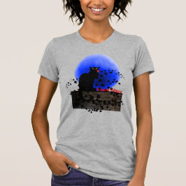 Chatta Noir med enkelt Röd ros T Shirt