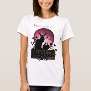 Chatta Noir Påsk Glad påsk T Shirt