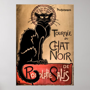 Chatta Noir - Poster med svart katt